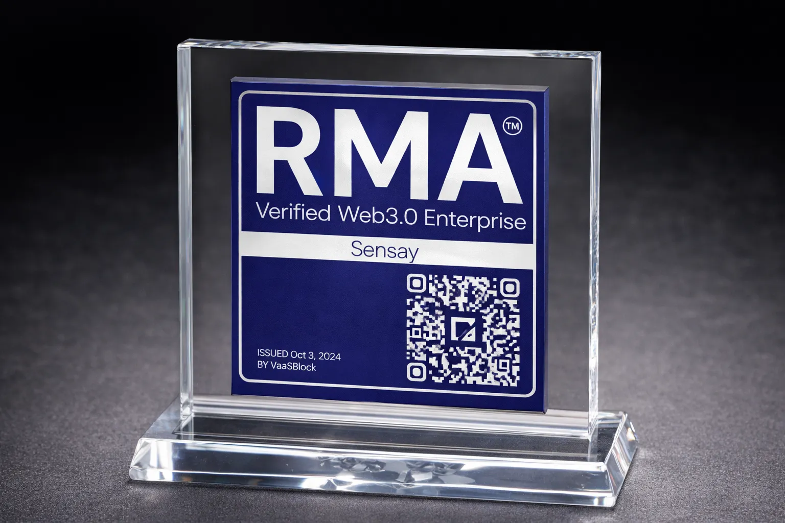 Fiber Glass RMA Badge For Sensay